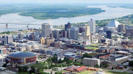 Memphis dtwn aeriel view